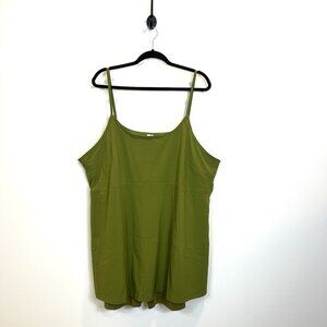 Fabletics Laura Active Dress Womens 3X Green Bodysuit Dress Athletic‎ Romper